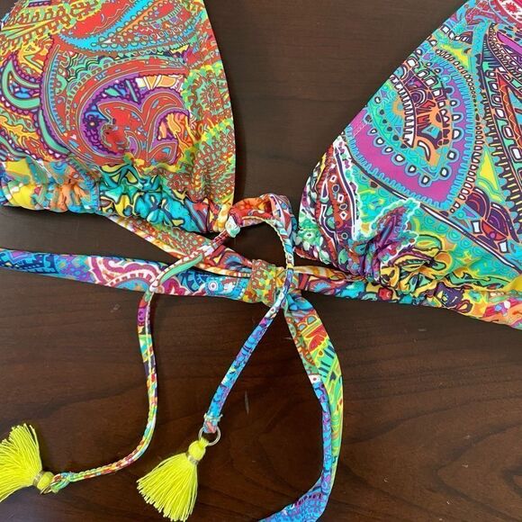 NWT Bleu Rod Beattie Bikini Triangle Top, Size 12 - Picture 2 of 7